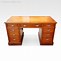 Image result for Antique Oak Single Pedestal Flat Top Desk