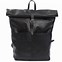 Image result for Sandqvist Black Canvas Leather Backpack