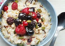Image result for porridge with berries