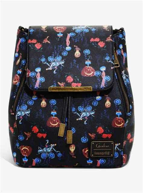 Loungefly Coraline Convertible Mini Backpack   BoxLunch Exclusive  