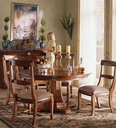 Image result for Solid Wood Dining Round Table Set