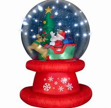 Image result for Inflatable Santa Snow Globe