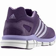 Image result for Women's White and Purple Adidas Shoes