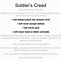 Image result for Old Soldier Creed Before 2003