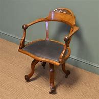 Image result for Antique Walnut Desk Chair