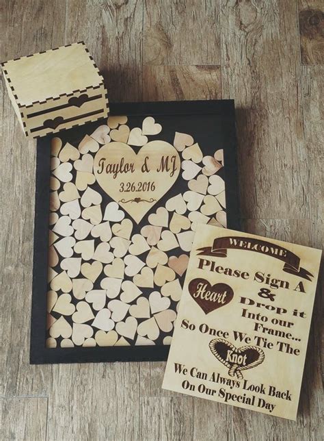 Guest Book for all Occasions LASER CUT CUSTOM WEDDING GUEST SIGN IN  