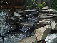 Image result for Rustic Backyard Waterfalls