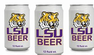 Image result for Tiger Beer Can LSU