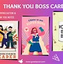 Image result for Boss Thank You Card Samples