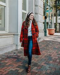 Image result for Plaid Winter Coat