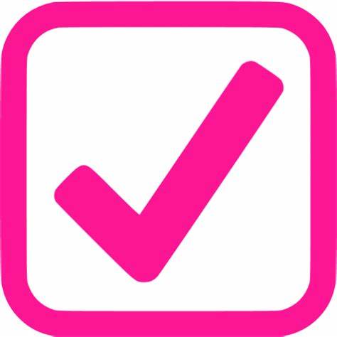 Deep pink checked checkbox icon - Free deep pink check mark icons