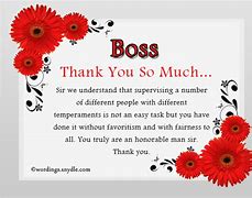 Image result for Thank You Note Wording Boss