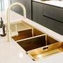 Image result for polished brass kitchen sink