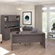 Image result for Grey Desk with Hutch