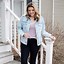 Image result for Outfits with Jean Jackets for Women