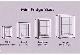 Image result for Small Fridge Size