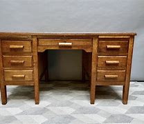 Image result for oak desk with drawers