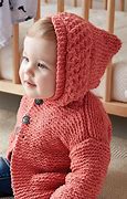 Image result for Hooded Baby Sweater Free Pattern