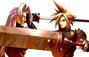 Image result for FF7 Ending PS1 Cloud vs Sephiroth