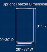 Image result for Upright Freezer Sizes Chart