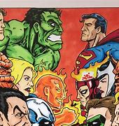 Image result for DC vs Marvel Fan Art