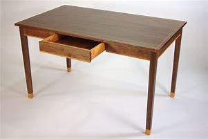 Image result for Modern Black Wood Writing Desk