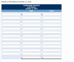 Image result for Trial Balance Template English