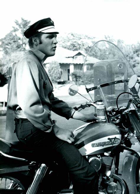 24 Vintage Photos That Prove Elvis Presley Was Also a Motorcycle Enthusiast ~ vintage everyday