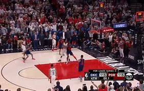 Image result for Damian Lillard Shot Over Paul George