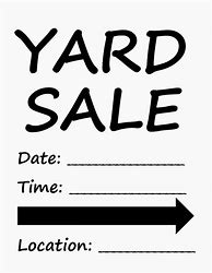 Image result for Free Printable Yard Sale Templates