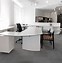 Image result for Modern L-shaped Executive Desk Grey