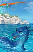 Image result for Blue Dragon Art Cool with Fire