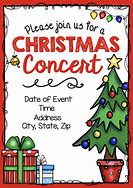 Image result for Christmas Music Concert Invitation