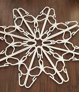 Image result for White Plastic Hanger Snowflake