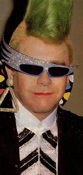Image result for Elton John without Glasses