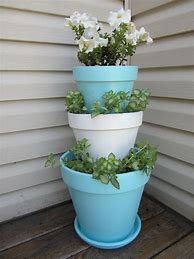 Image result for Stacked Flower Pots