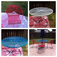 Image result for Painting Metal Patio Furniture