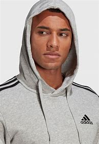 Image result for Adidas White Hoodie 3 Solid Stripes