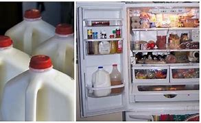 Image result for Home Fridge with Milk