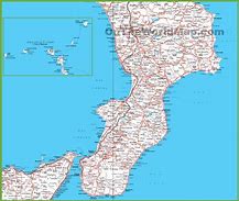 Image result for Calabria Italy Map