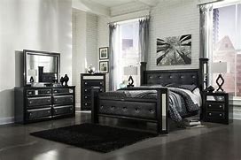 Image result for Black Mirrored Bedroom Furniture