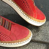 Image result for Bestwalk��� Comfortable Flat Bottom Shoes, 10.5 / RED