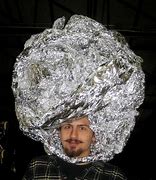 Image result for Guy Wearing a Tin Foil Hat