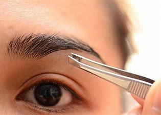 Image result for plucking eyebrows