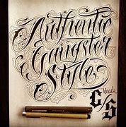 Image result for Gangster Writing
