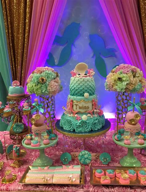 Twins Under the Sea Mermaid Party   Birthday Party Ideas & Themes