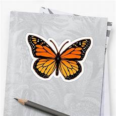 Monarch Butterfly Sticker by Garaga Monarch butterfly Orange