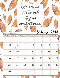 Image result for Printable 2018 Calendar with Quotes