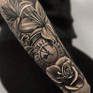 Image result for Clock Tattoo On Arm