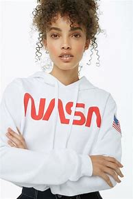 Image result for NASA Blue Cropped Hoodie